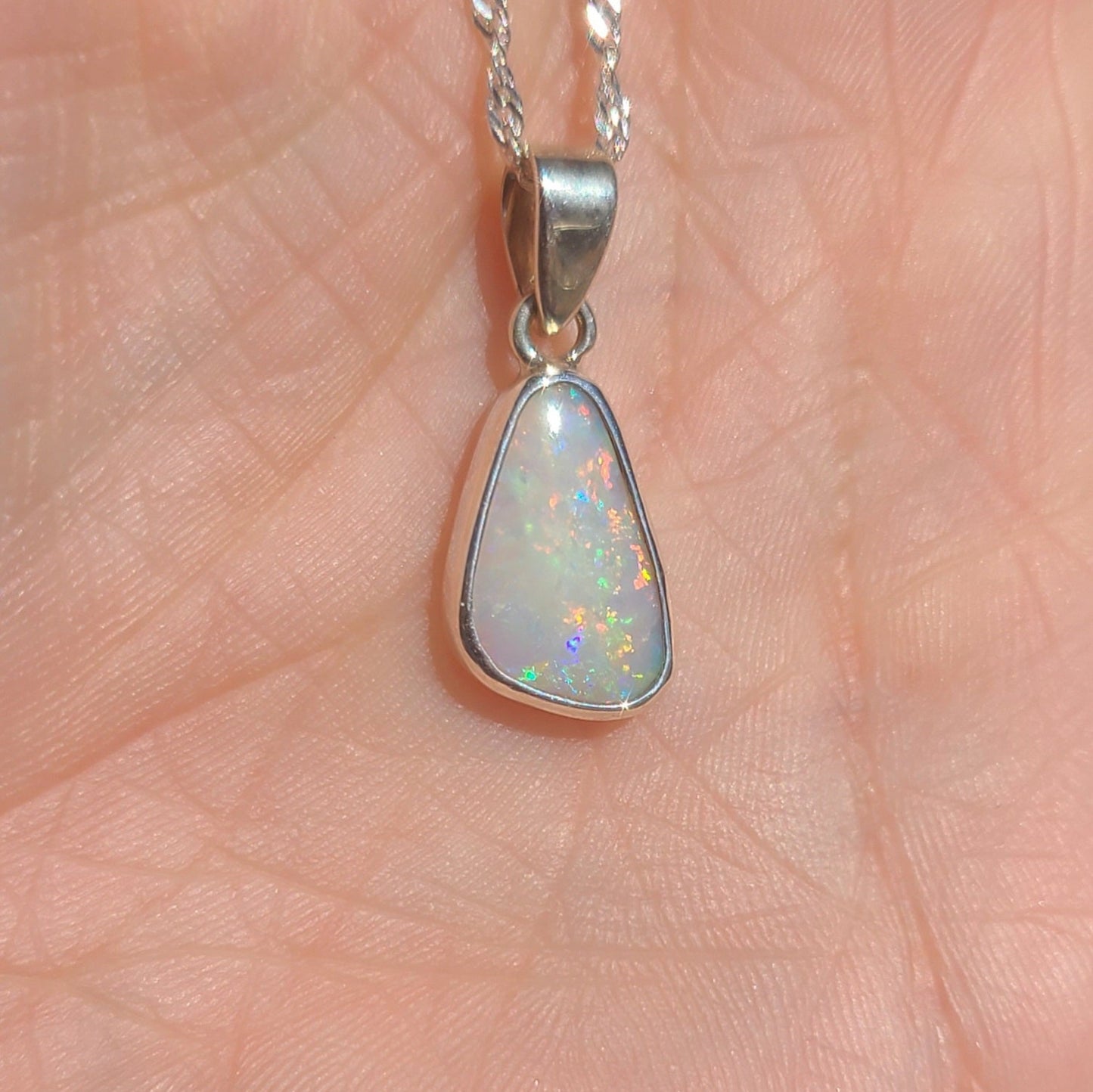 Free Form Light Opal Pendant