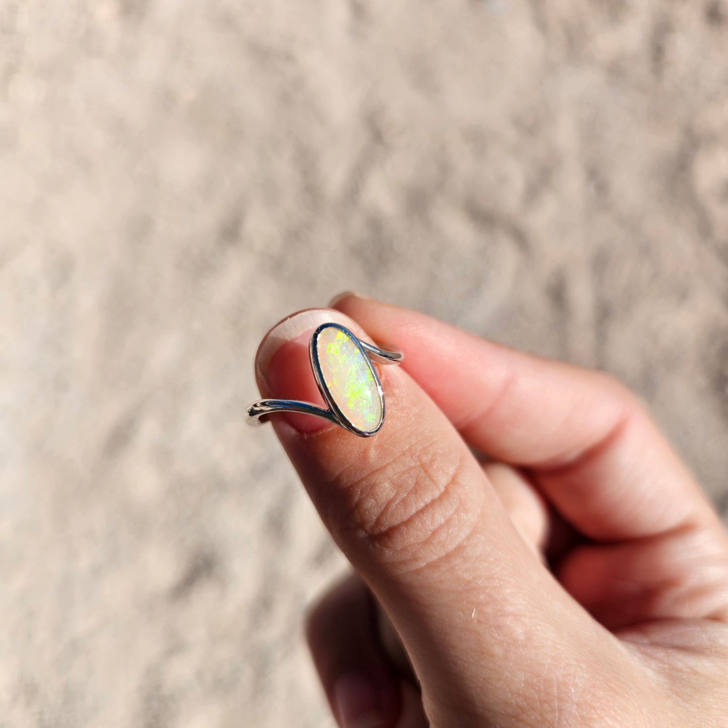 Sterling Silver Opal Ring