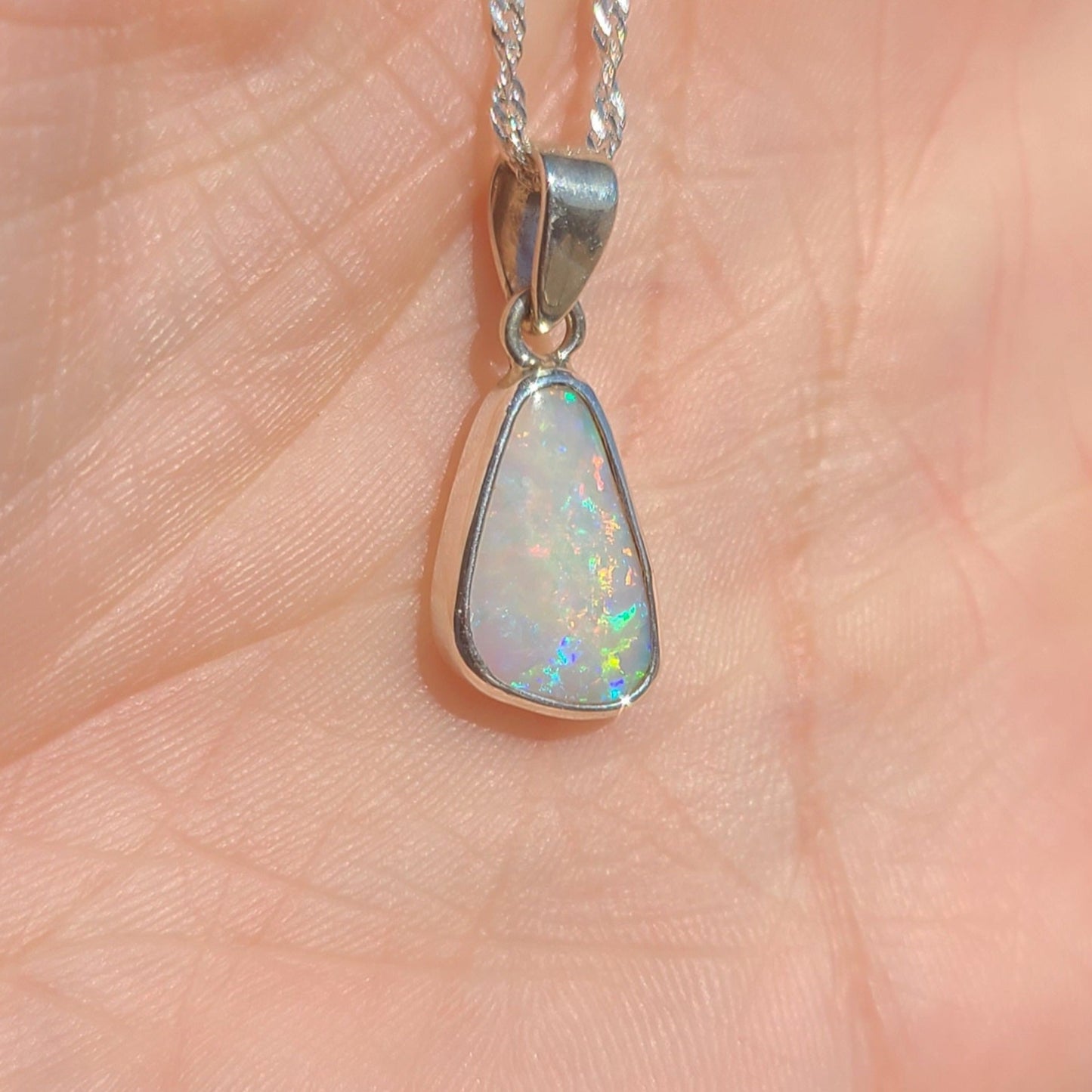 Free Form Light Opal Pendant