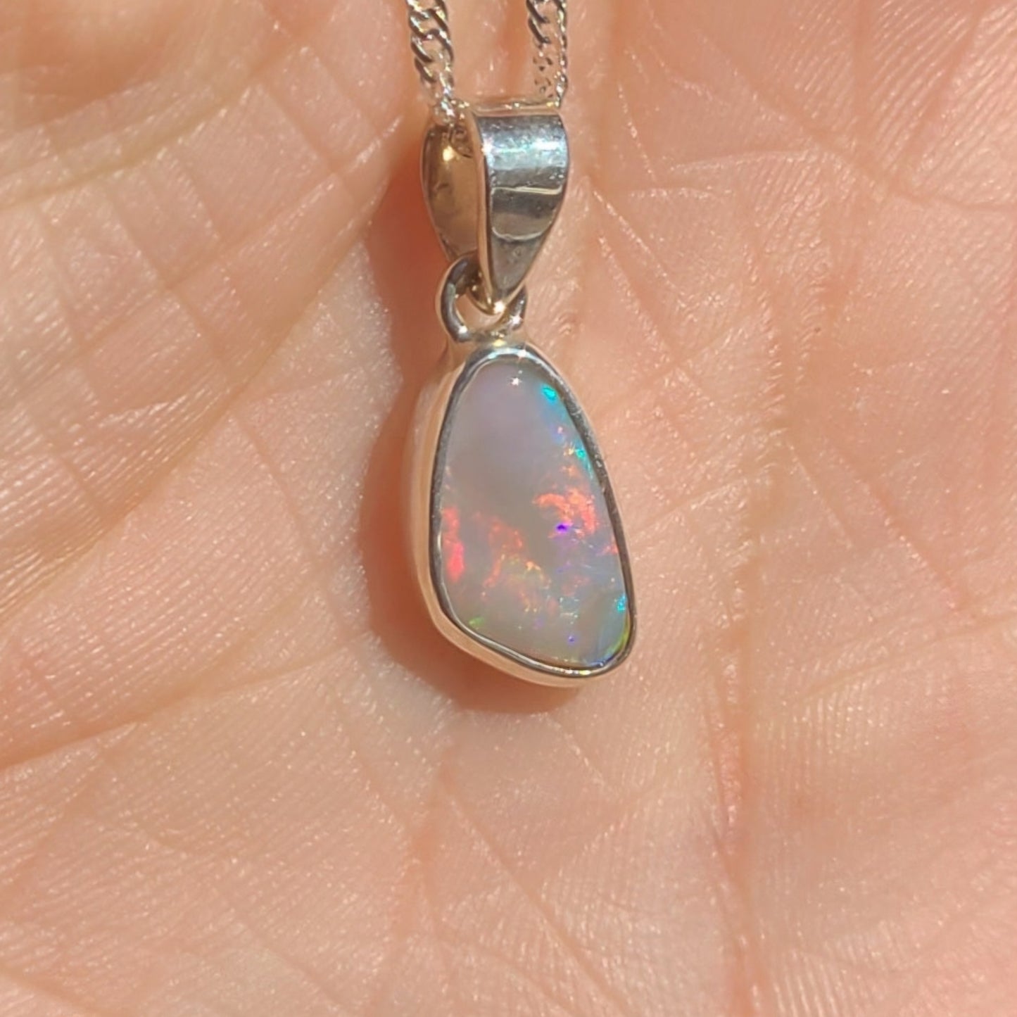 Free Form Light Opal Pendant