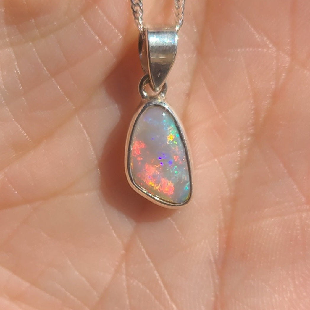 Free Form Light Opal Pendant