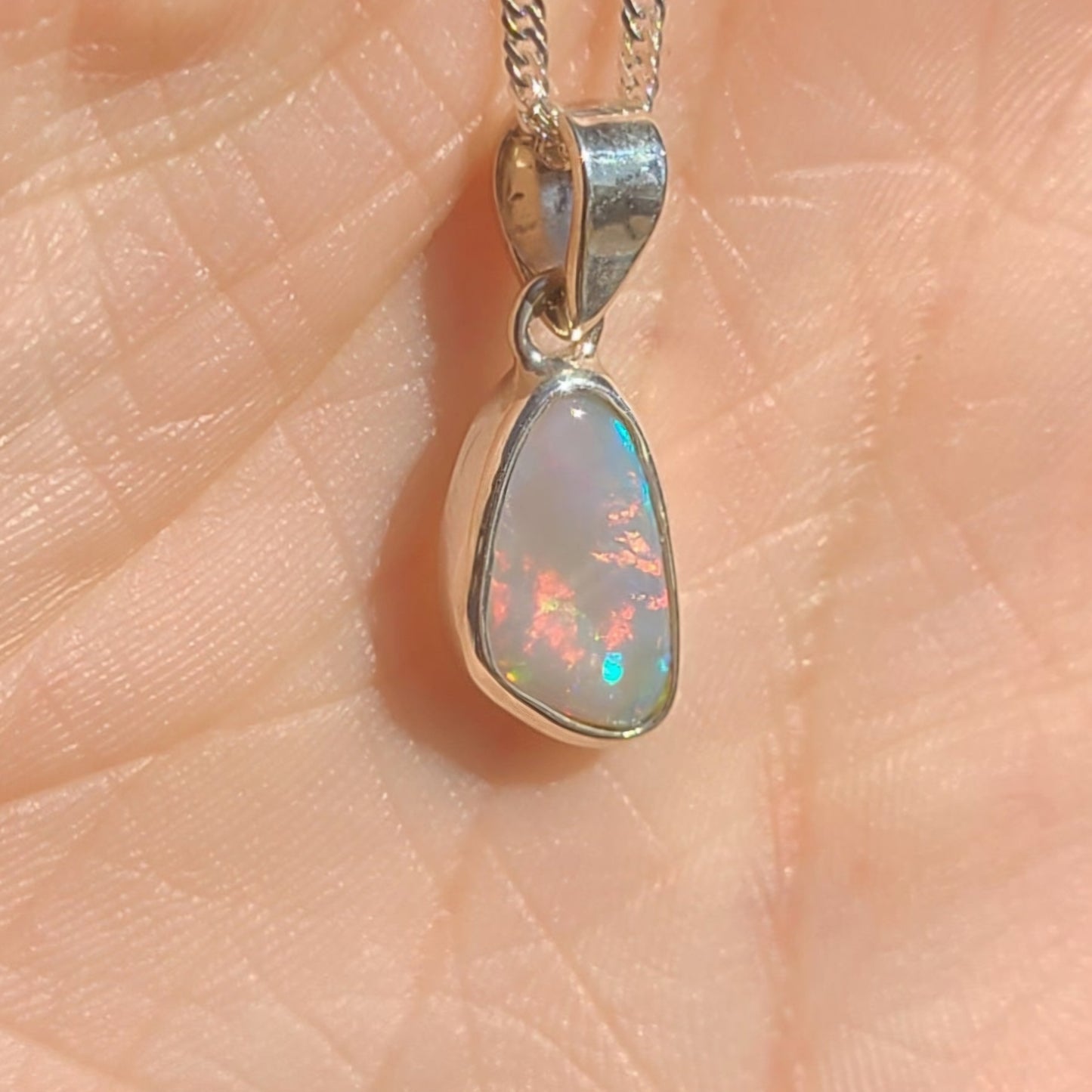 Free Form Light Opal Pendant