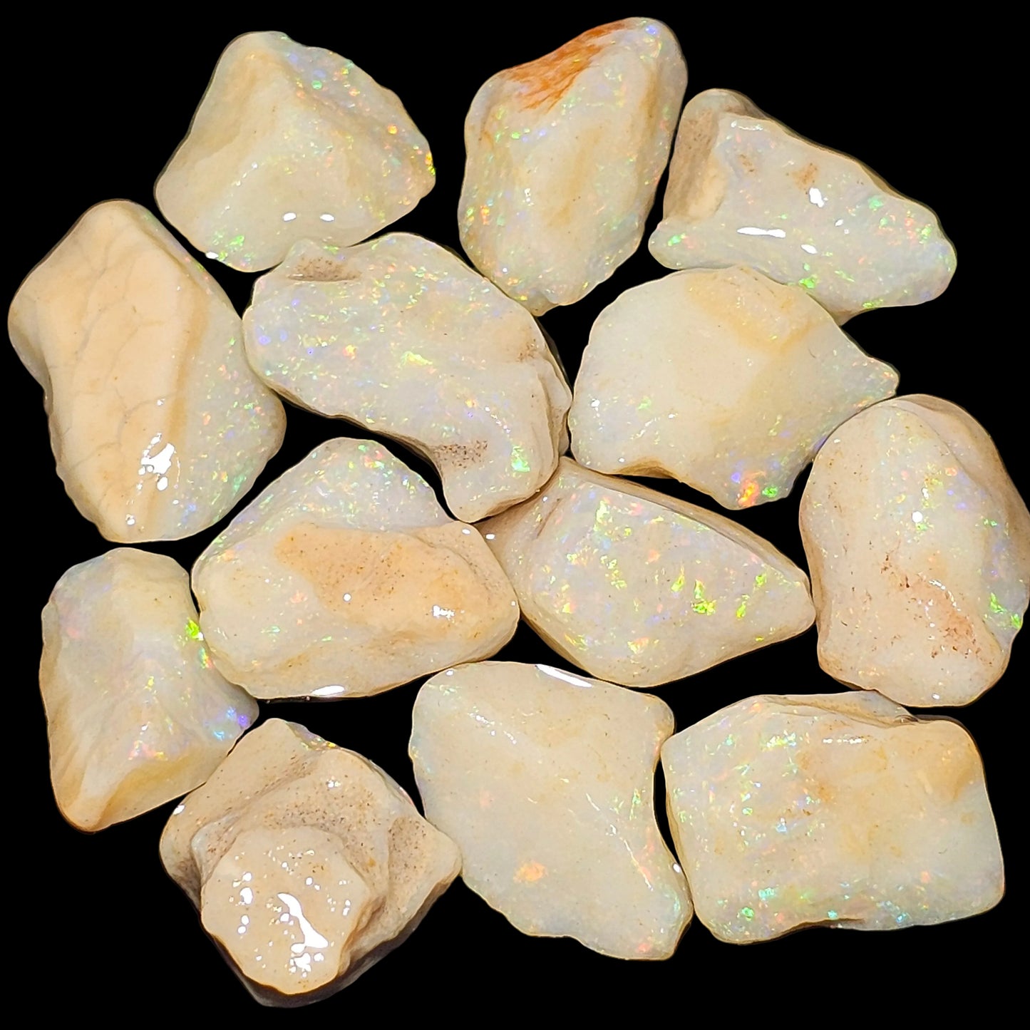 107ct White Based Coober Pedy Opal Parcel