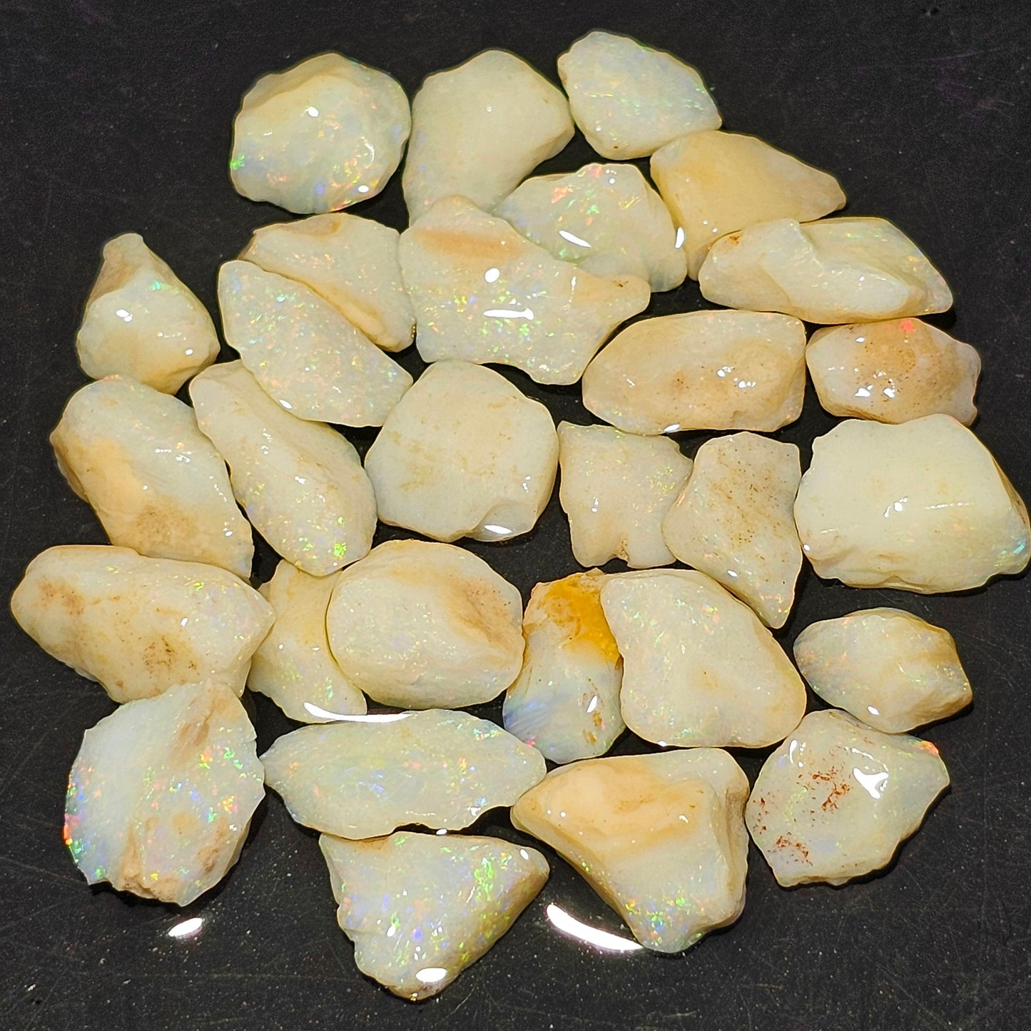 100ct White Based Coober Pedy Opal Parcel