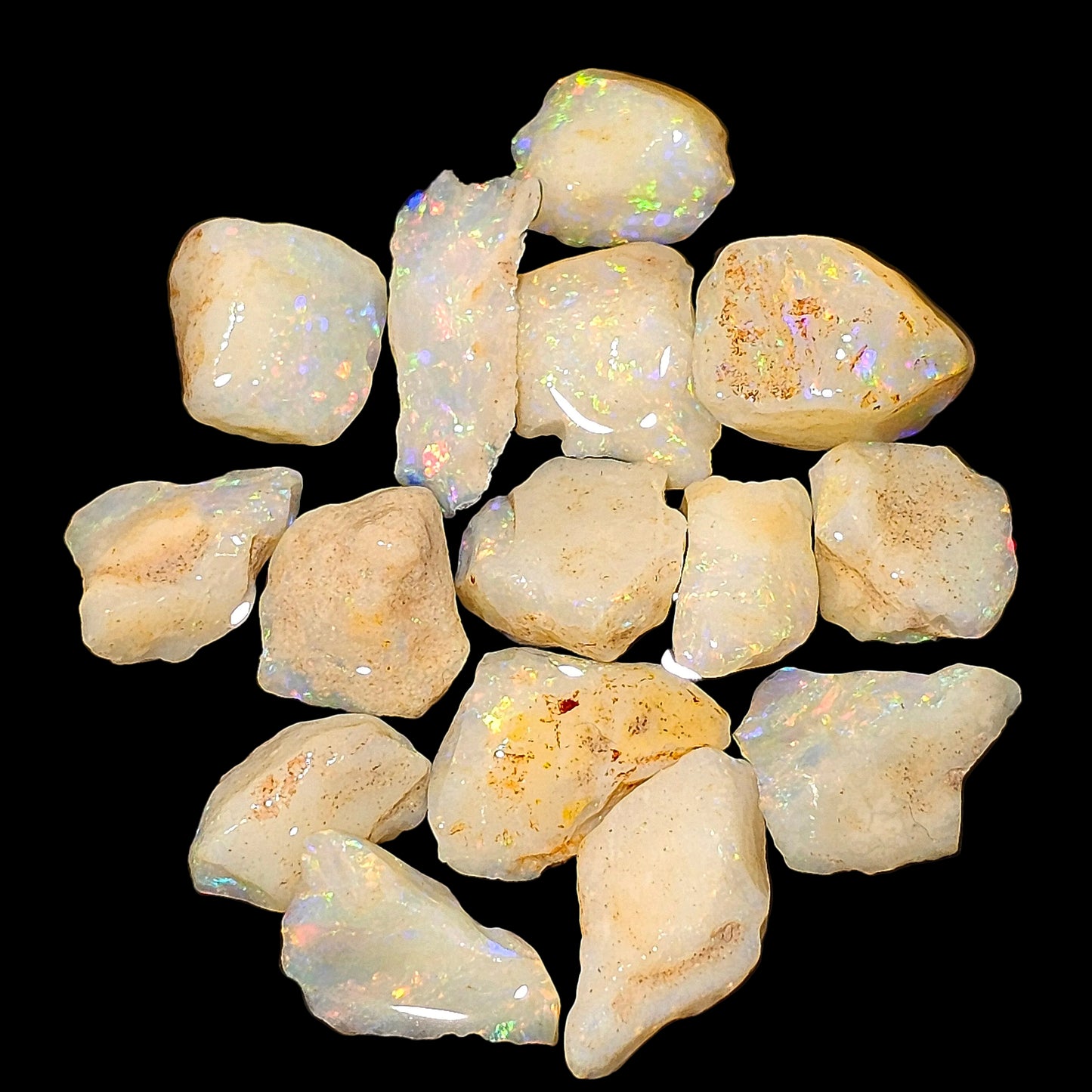 51ct White Based Coober Pedy Opal Parcel