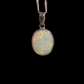 Oval Light Opal Pendant