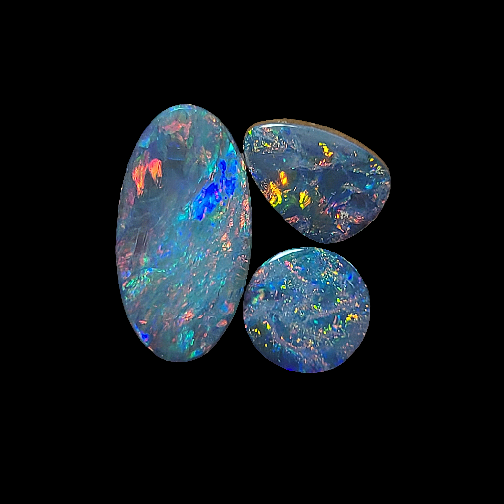 3 Stone Doublet Opal Parcel