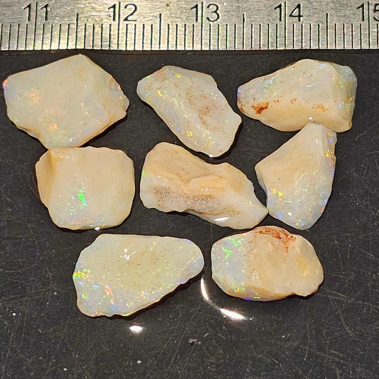 25ct White Based Coober Pedy Opal Parcel