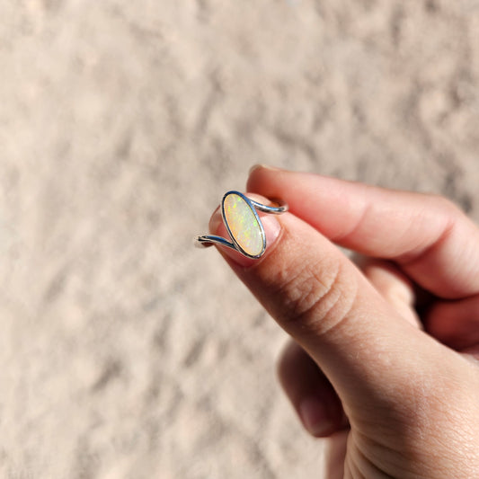Sterling Silver Opal Ring