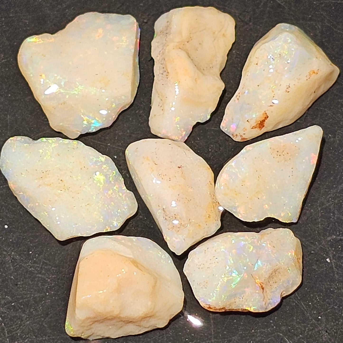25ct White Based Coober Pedy Opal Parcel