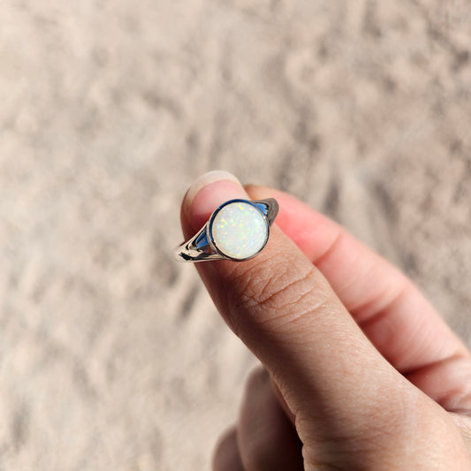 Sterling Silver Opal Ring