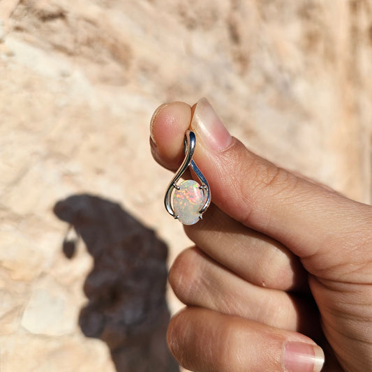 Sterling Silver Opal Pendant