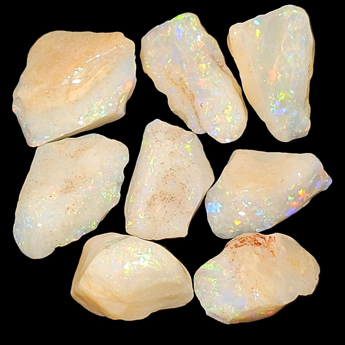 25ct White Based Coober Pedy Opal Parcel