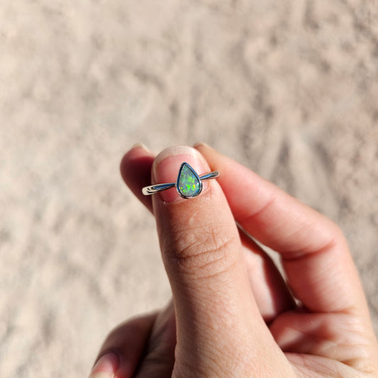 Sterling Silver Opal Ring