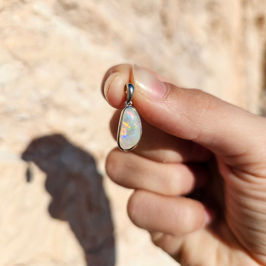Sterling Silver Opal Pendant
