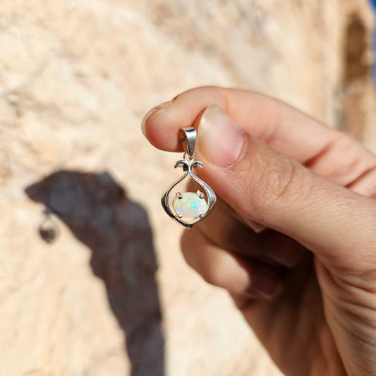 Sterling Silver Opal Pendant