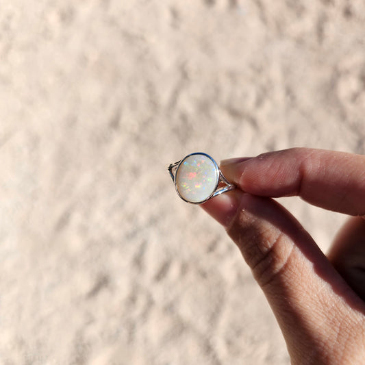 Sterling Silver Opal Ring