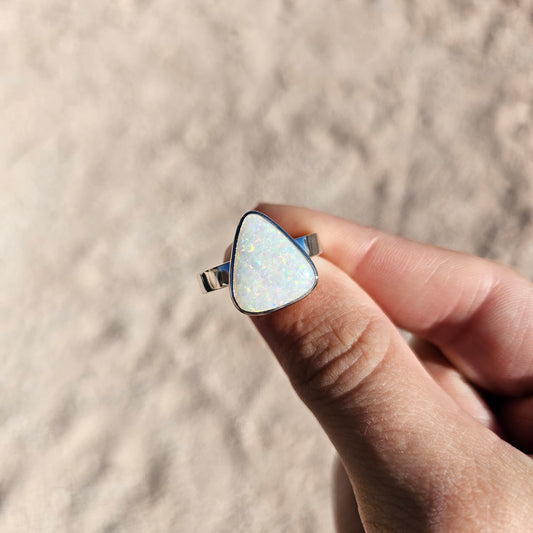 Sterling Silver Opal Ring