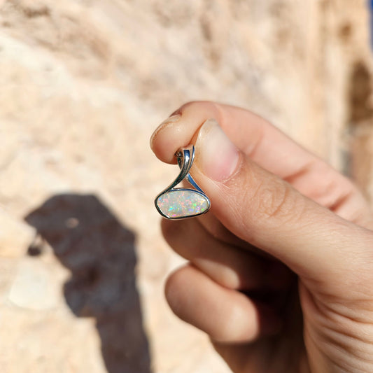 Sterling Silver Opal Pendant